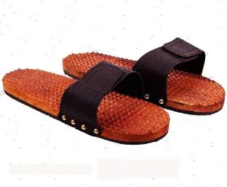 Acupressure Khadau Wooden Best-Modern Khadau-Freesize-Code 102-एक्यूप्रेशर खड़ाऊ-Self Massager-Easy to Use-Activate Acupressure Points