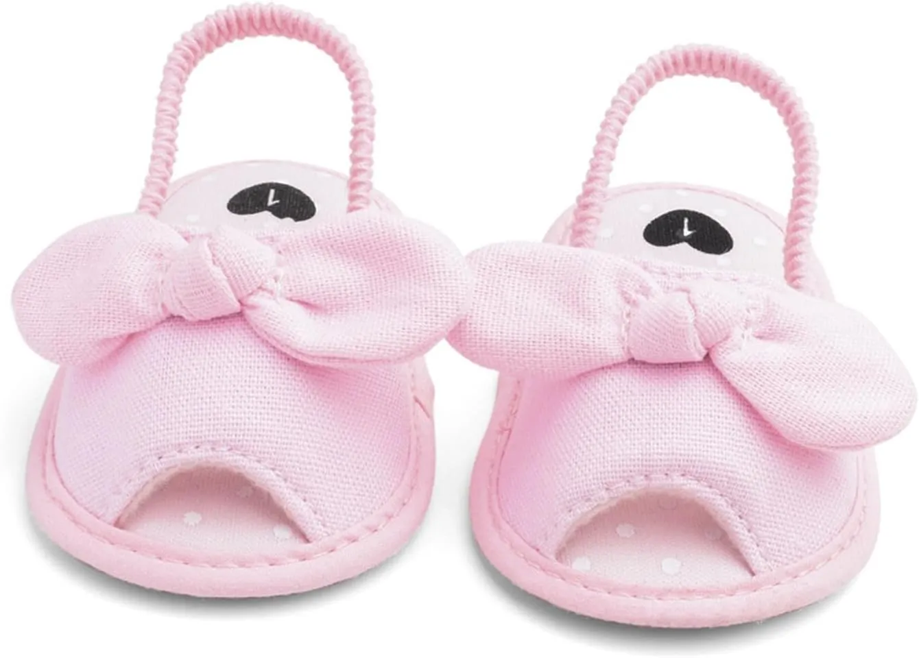 Baby Ballerina Sandals with Bowknot Infant Girls Summer Flat Platform First Walking Slipper Non-Slip Dress Shoes