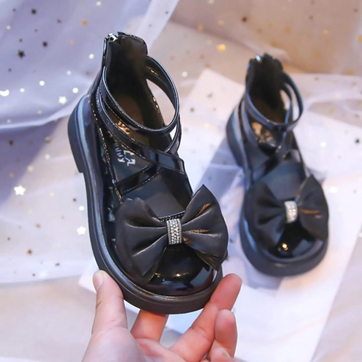 Baby Girls Shoes Fashion Spring And Summer Children Casual Shoes Girls Leather Shoes Thick Soles High Lightweight Shoes