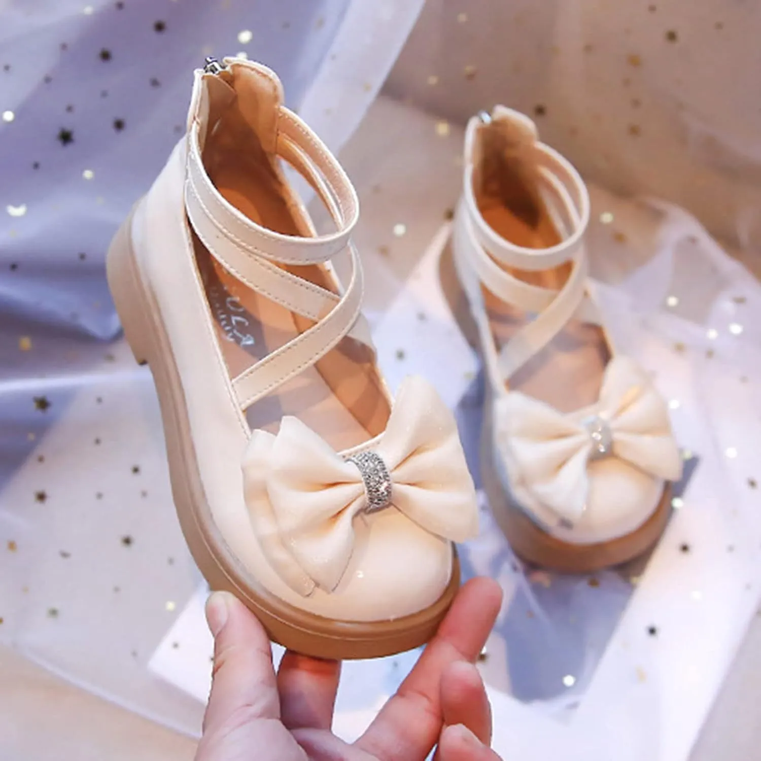 Baby Girls Shoes Fashion Spring And Summer Children Casual Shoes Girls Leather Shoes Thick Soles High Lightweight Shoes