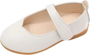 Baby Girls Shoes Summer And Autumn Fashion Cute Girls Casual Shoes Round Toe Solid Color White Flat Lightweight Shoes