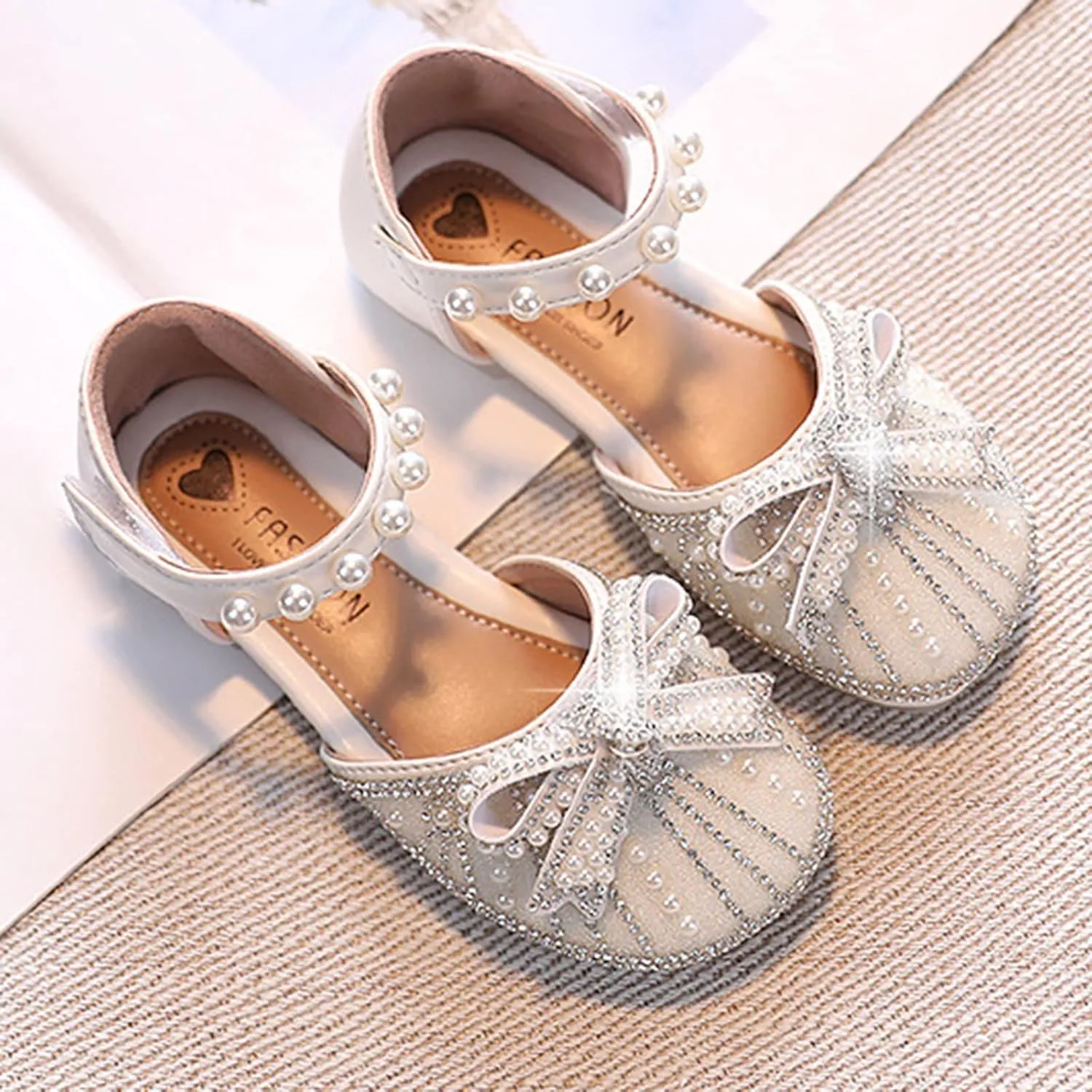 Baby Kids Princess Dress Autumn Girls Sandals Summer Princess Shoes Big Children Soft Bottom Non Slip Slip on Water Shoe