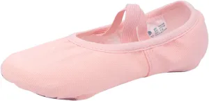Ballet Shoes for Girls Dance Ballet Slippers No-Tie Canvas Ballerina Shoes for Toddler Kids Yoga Dance Shoes