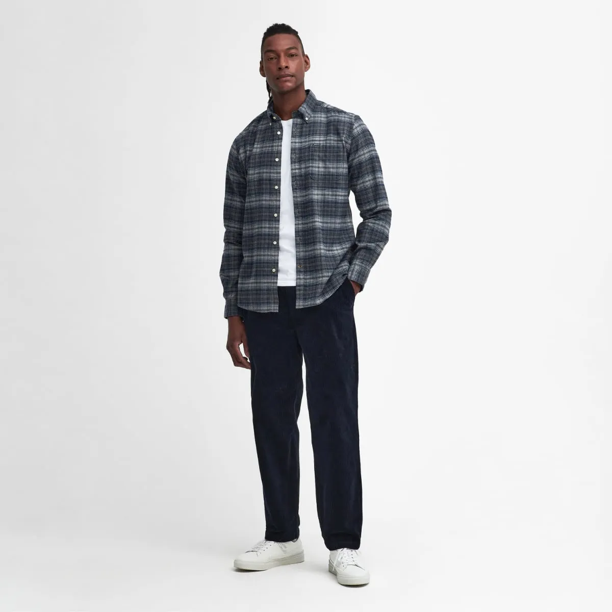 Barbour Forestfield Tailored Fit Men's Shirt | Grey Marl