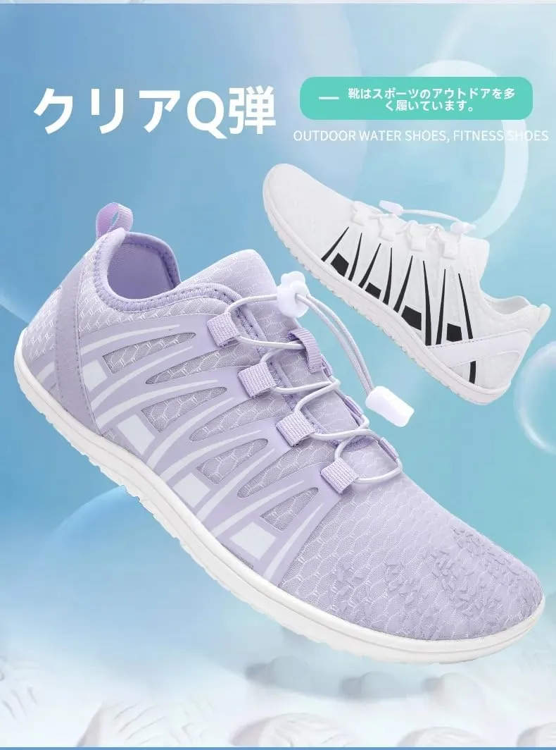 Barefoot Tennis Shoes for Women Cross Training Quick Dry Wide Toe Box Non Slip Breathable Lightweight Zero Drop Sole Minimalist