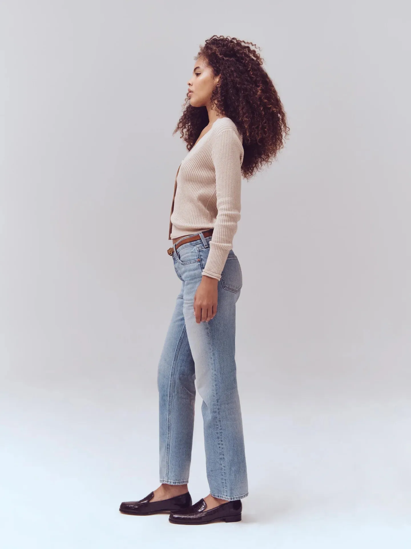 Bev Relaxed Jean - Vintage Light Indigo