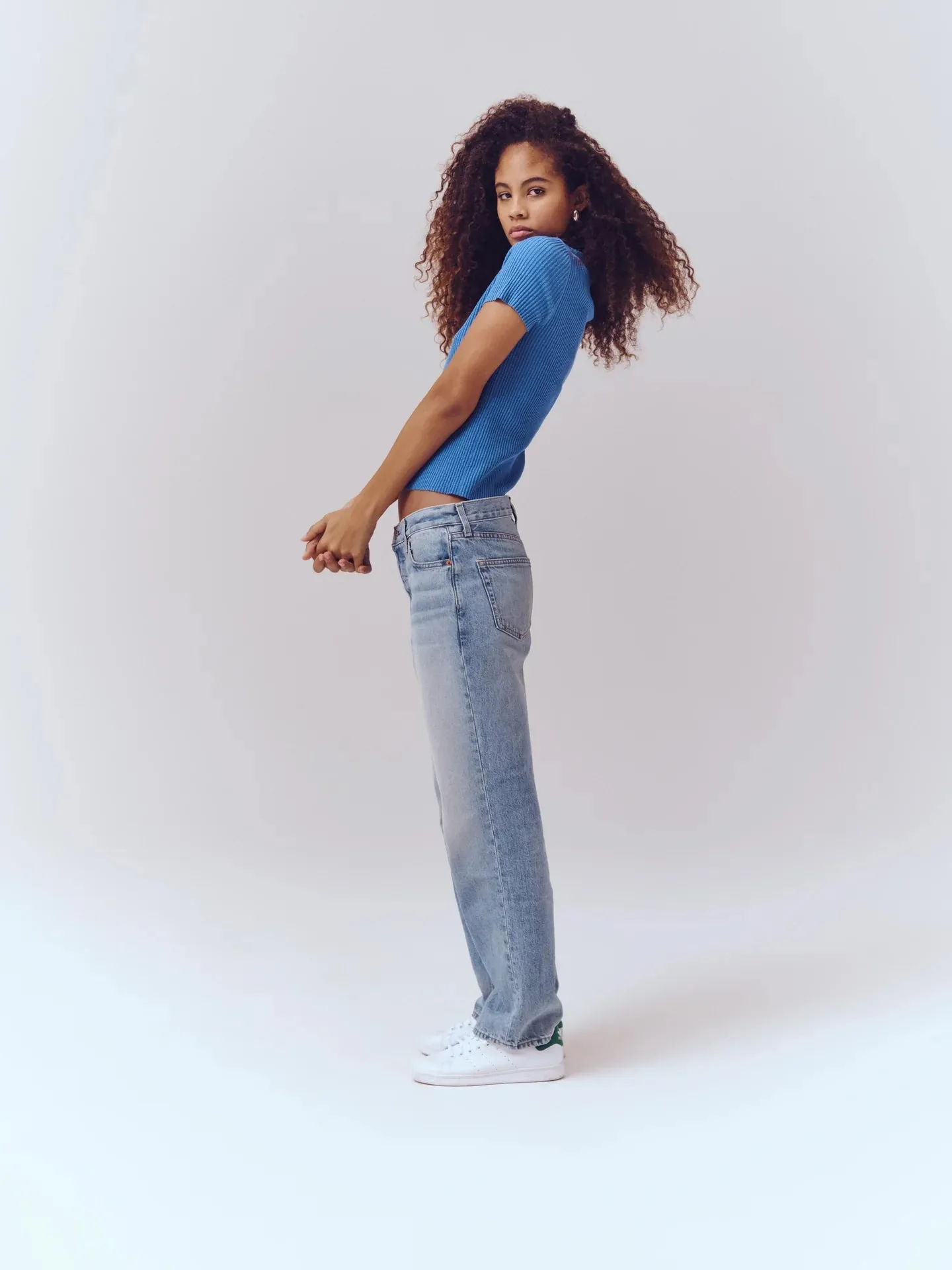 Bev Relaxed Jean - Vintage Light Indigo