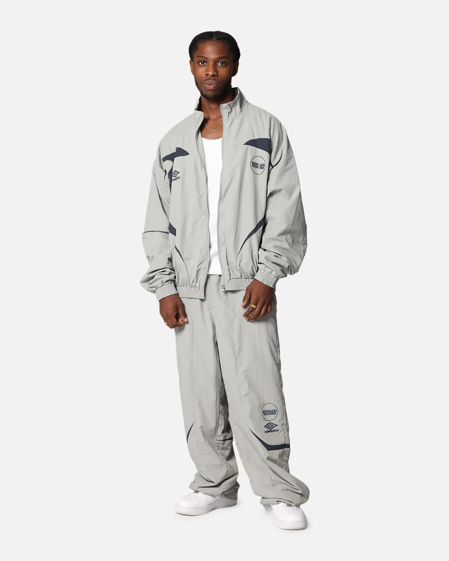 Boiler Room X Umbro Shell Track Pants Grey