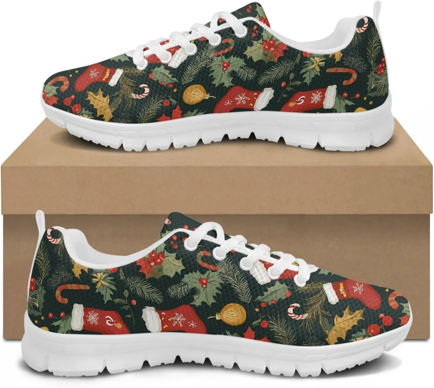Breathable Sports Shoes for Women Teens Trainer Running Travel Sneaker Walking Low Heel Lightweight Sneakers