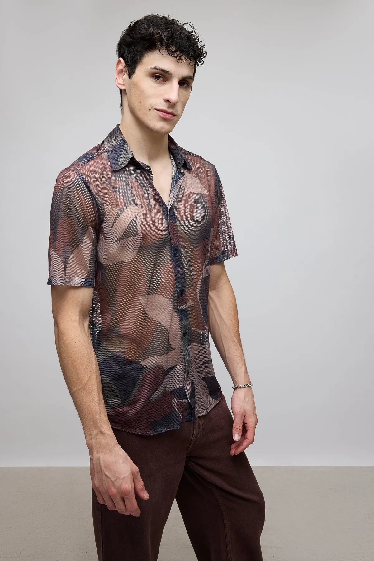 Camouflage Men's Mesh Shirt