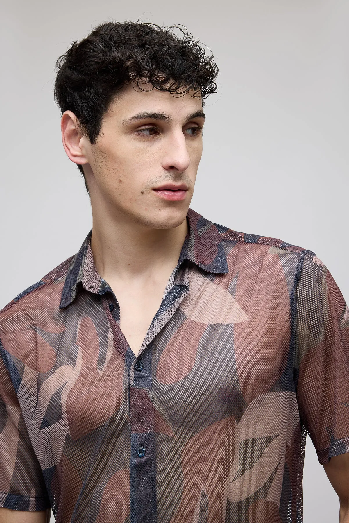 Camouflage Men's Mesh Shirt