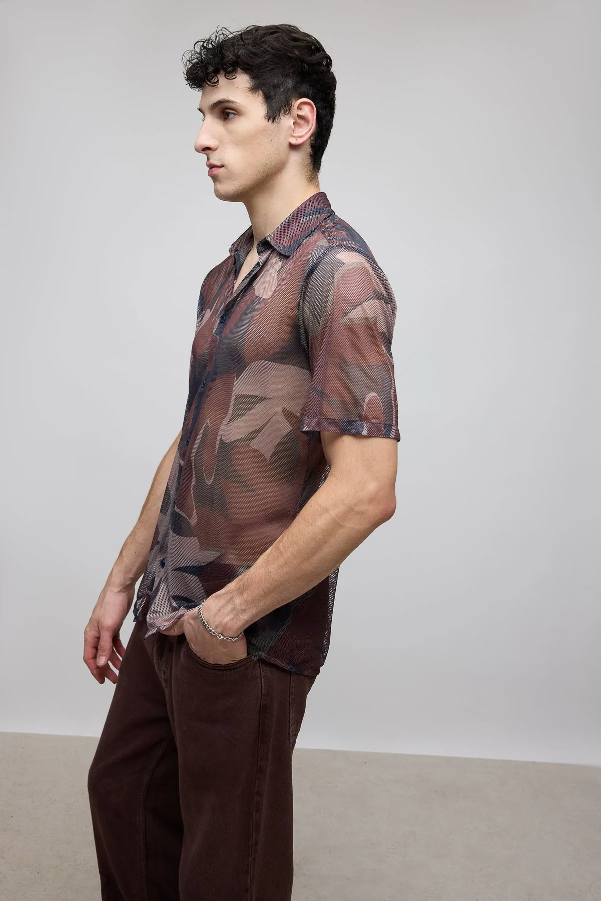 Camouflage Men's Mesh Shirt