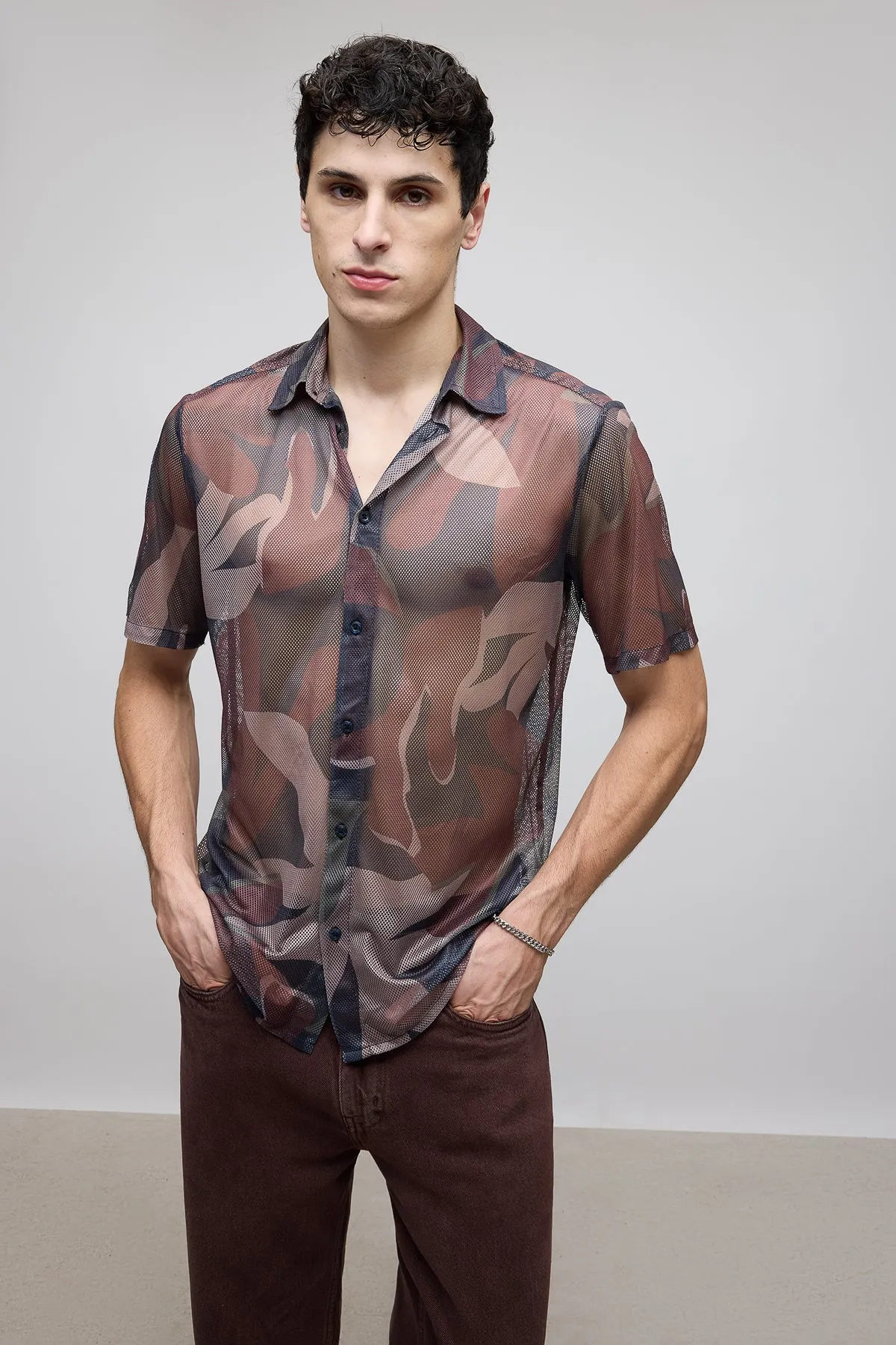 Camouflage Men's Mesh Shirt
