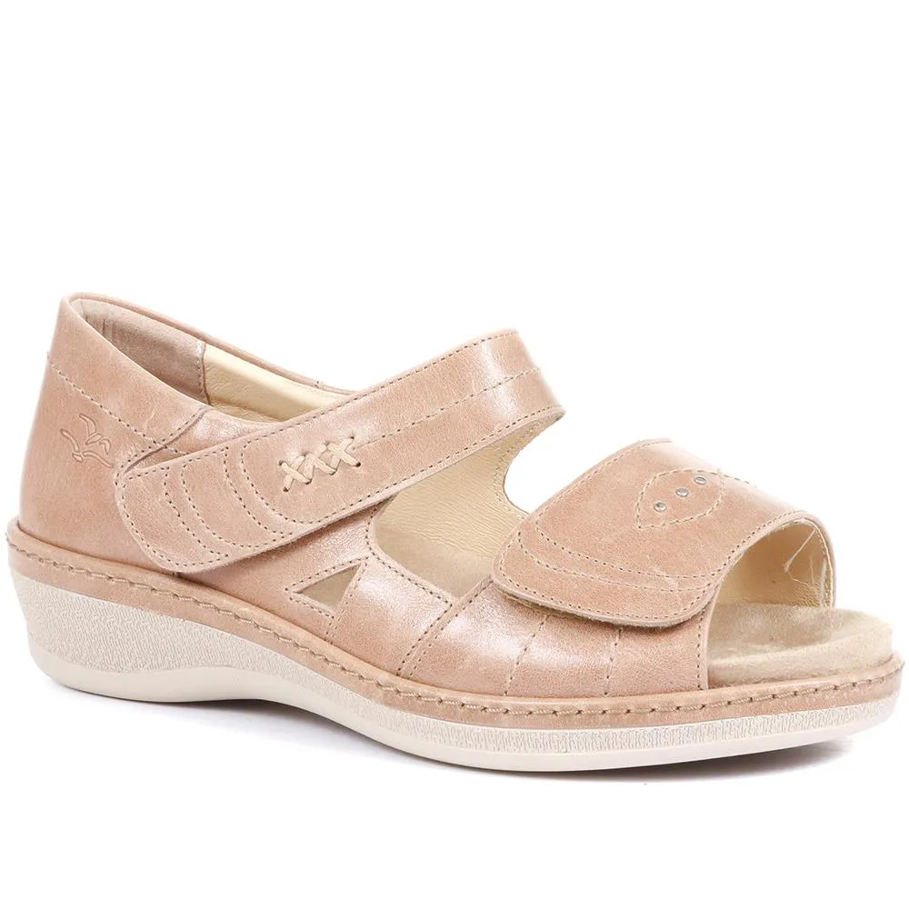 Celia Extra Wide Fit Leather Sandals - CELIA / 322 153