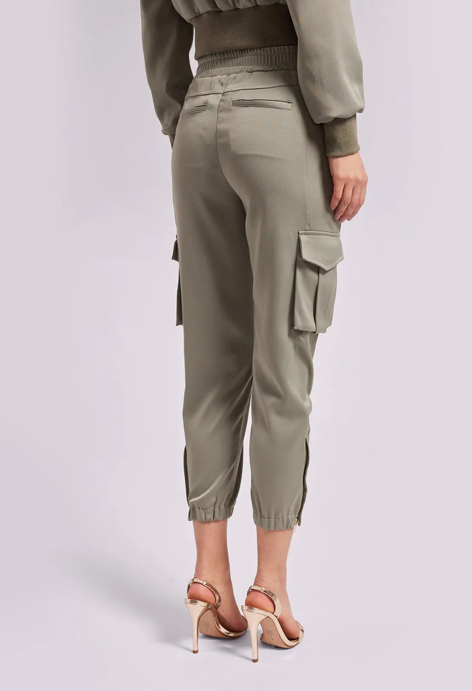 Chandra Satin Jogger