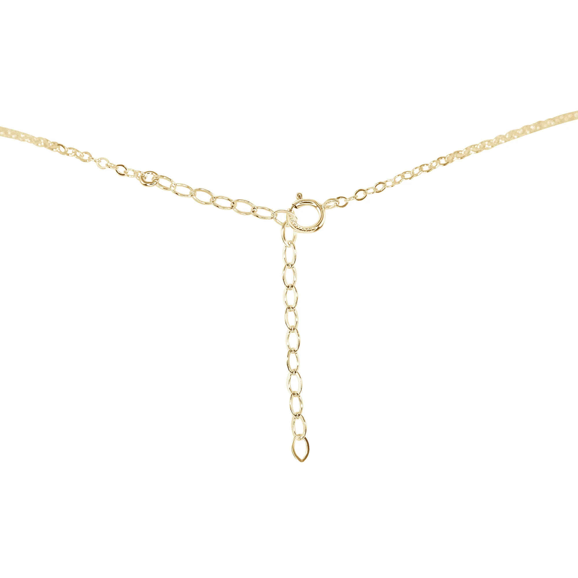 Citrine Mini Double Terminated Crystal Point Pendant Choker Necklace