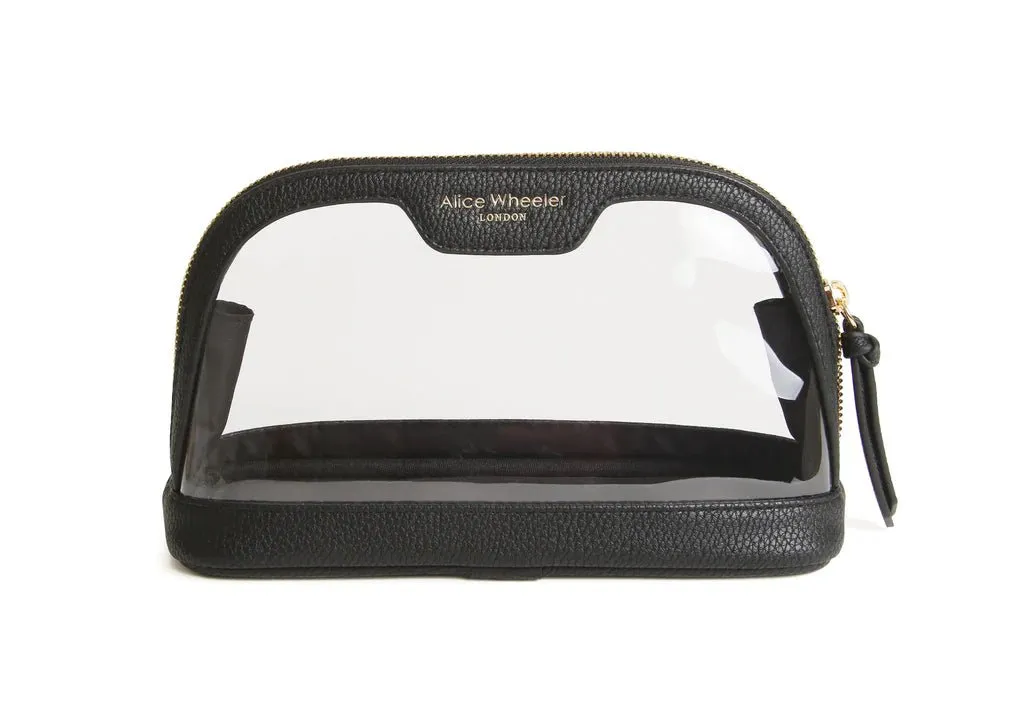 Clear Beauty Case Medium - Black
