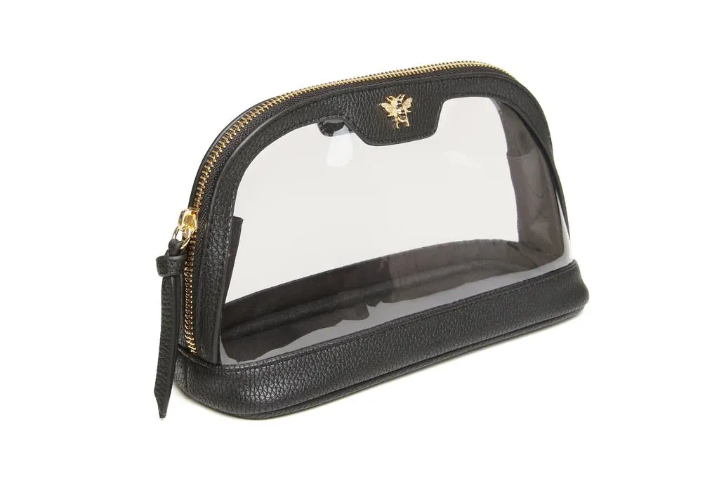 Clear Beauty Case Medium - Black