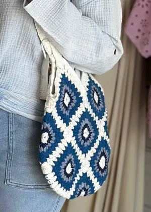 Cotton Crochet Shoulder Bag