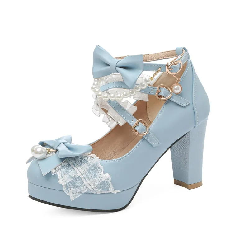 Cross Strap Women High Heels