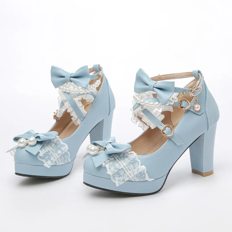 Cross Strap Women High Heels
