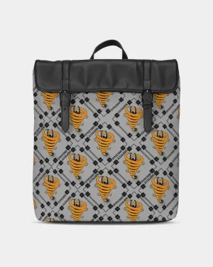 Cyclone Gray- Diamond Pattern 2023 - theagencyheadquarters Casual Flap Backpack