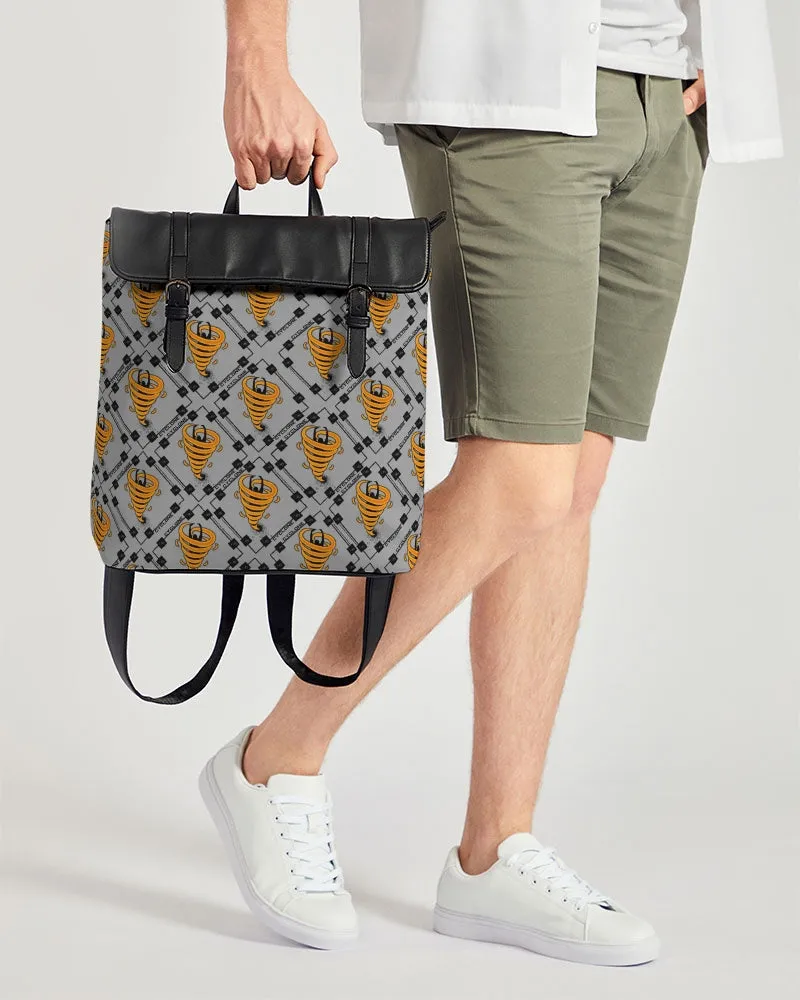 Cyclone Gray- Diamond Pattern 2023 - theagencyheadquarters Casual Flap Backpack