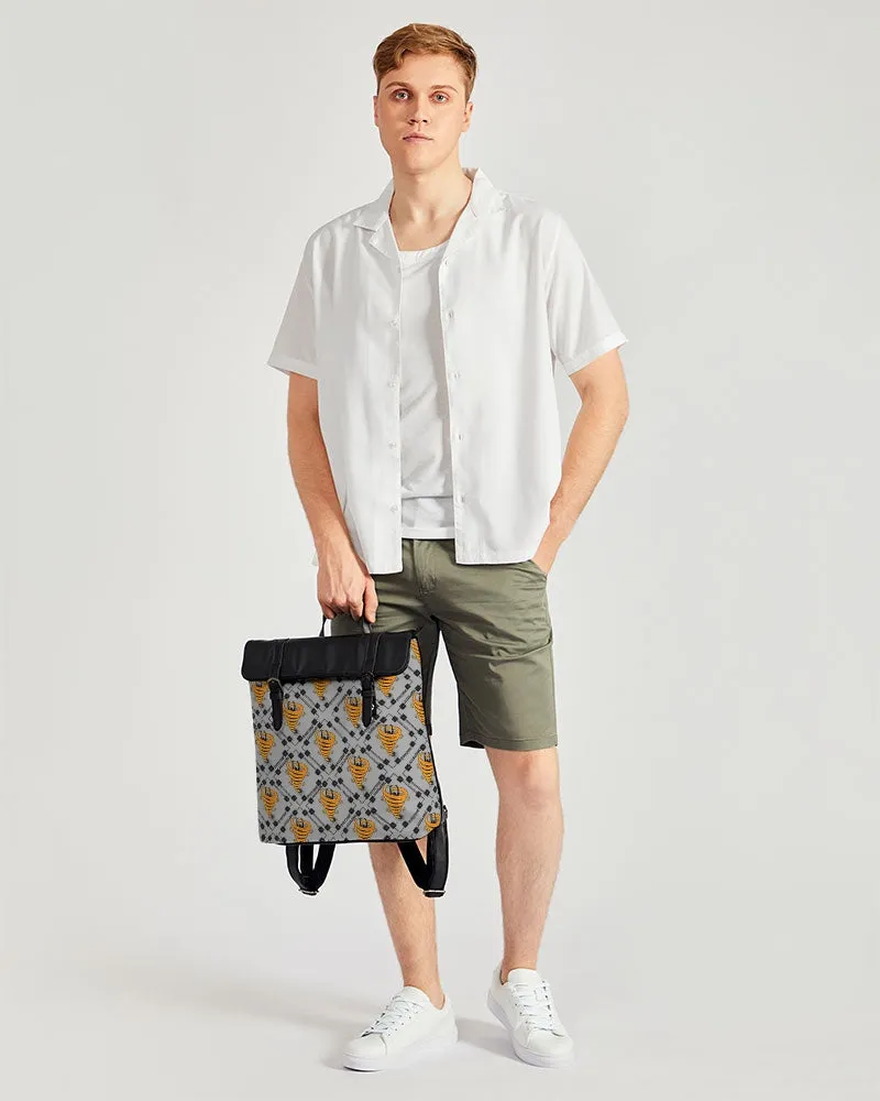 Cyclone Gray- Diamond Pattern 2023 - theagencyheadquarters Casual Flap Backpack