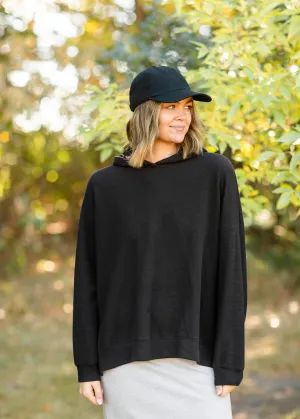 Dana Textured Knit Relaxed Fit Hoodie