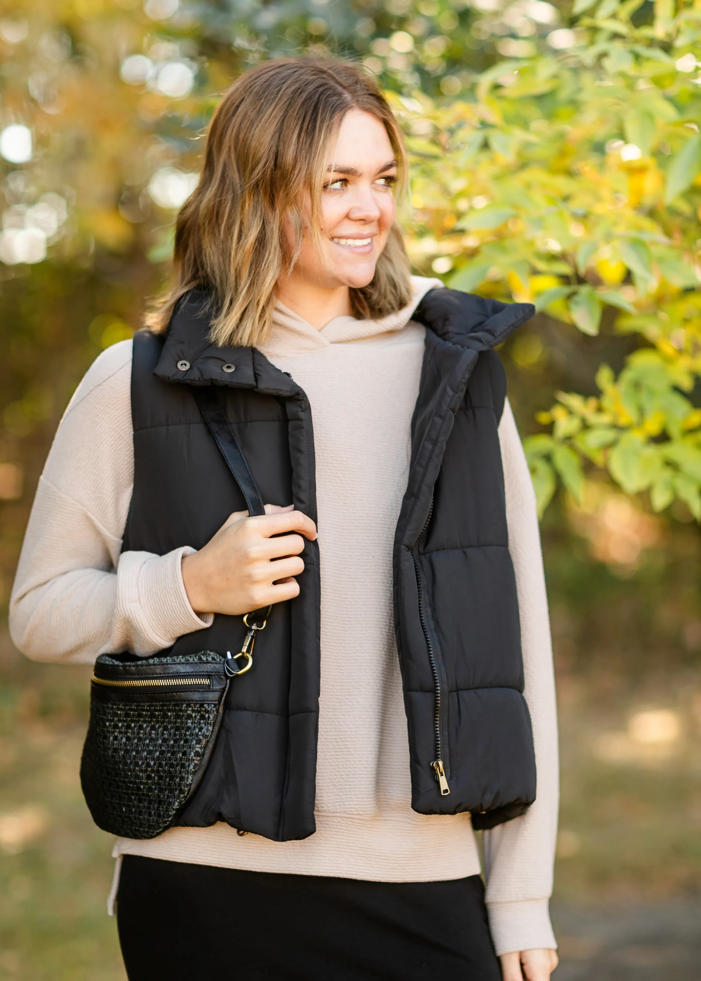 Dana Textured Knit Relaxed Fit Hoodie