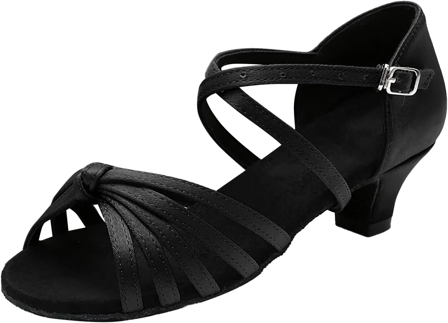 Dancing Shoes for Woman Chunky Heel Dress Shoes Latin Dance Shoe Nude Heel Sandals