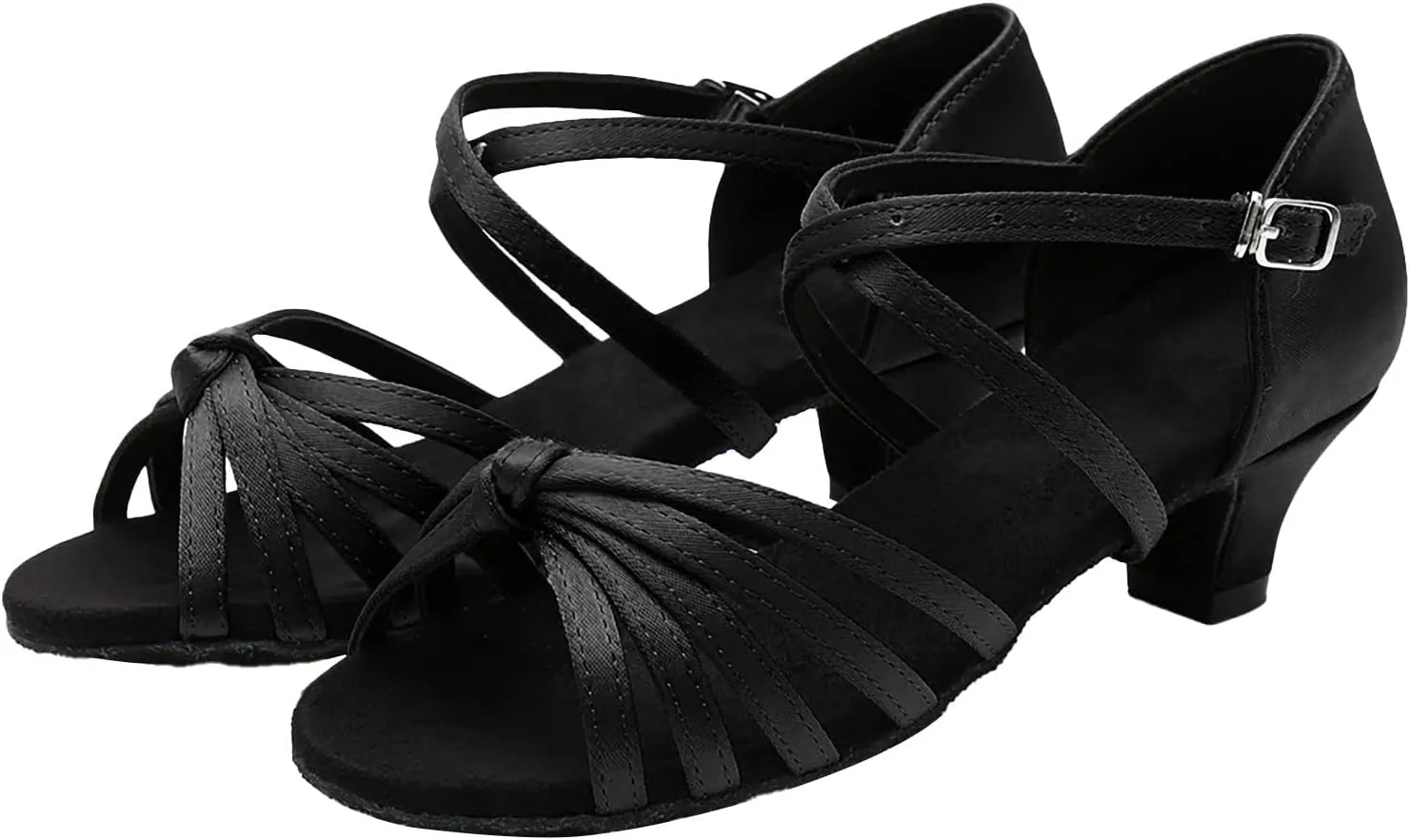 Dancing Shoes for Woman Chunky Heel Dress Shoes Latin Dance Shoe Nude Heel Sandals