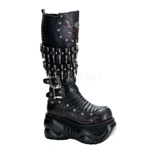 Demonia Boxer-201 Bullet Platform Boot