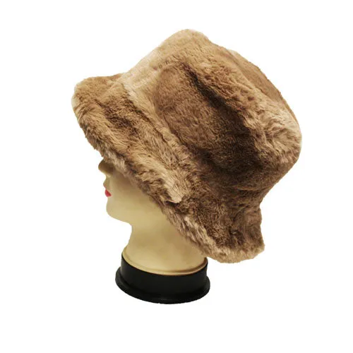 Faux Fur Bucket Hat-HT2201