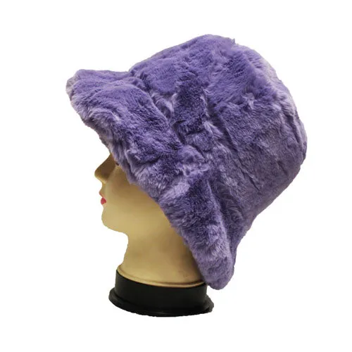 Faux Fur Bucket Hat-HT2201