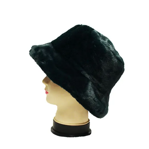 Faux Fur Bucket Hat-HT2201