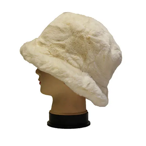 Faux Fur Bucket Hat-HT2201