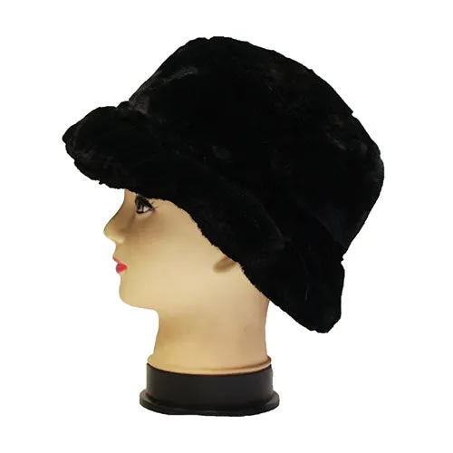 Faux Fur Bucket Hat-HT2201