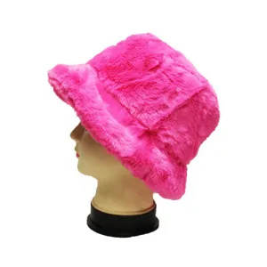 Faux Fur Bucket Hat-HT2201
