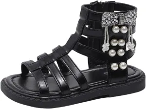 Girls Ballet Shoes Girls Summer Fashion Rome High Top Soft Bottom Sandals Toddler First Walking Shoes Sport Sandals