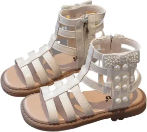 Girls Ballet Shoes Girls Summer Fashion Rome High Top Soft Bottom Sandals Toddler First Walking Shoes Sport Sandals