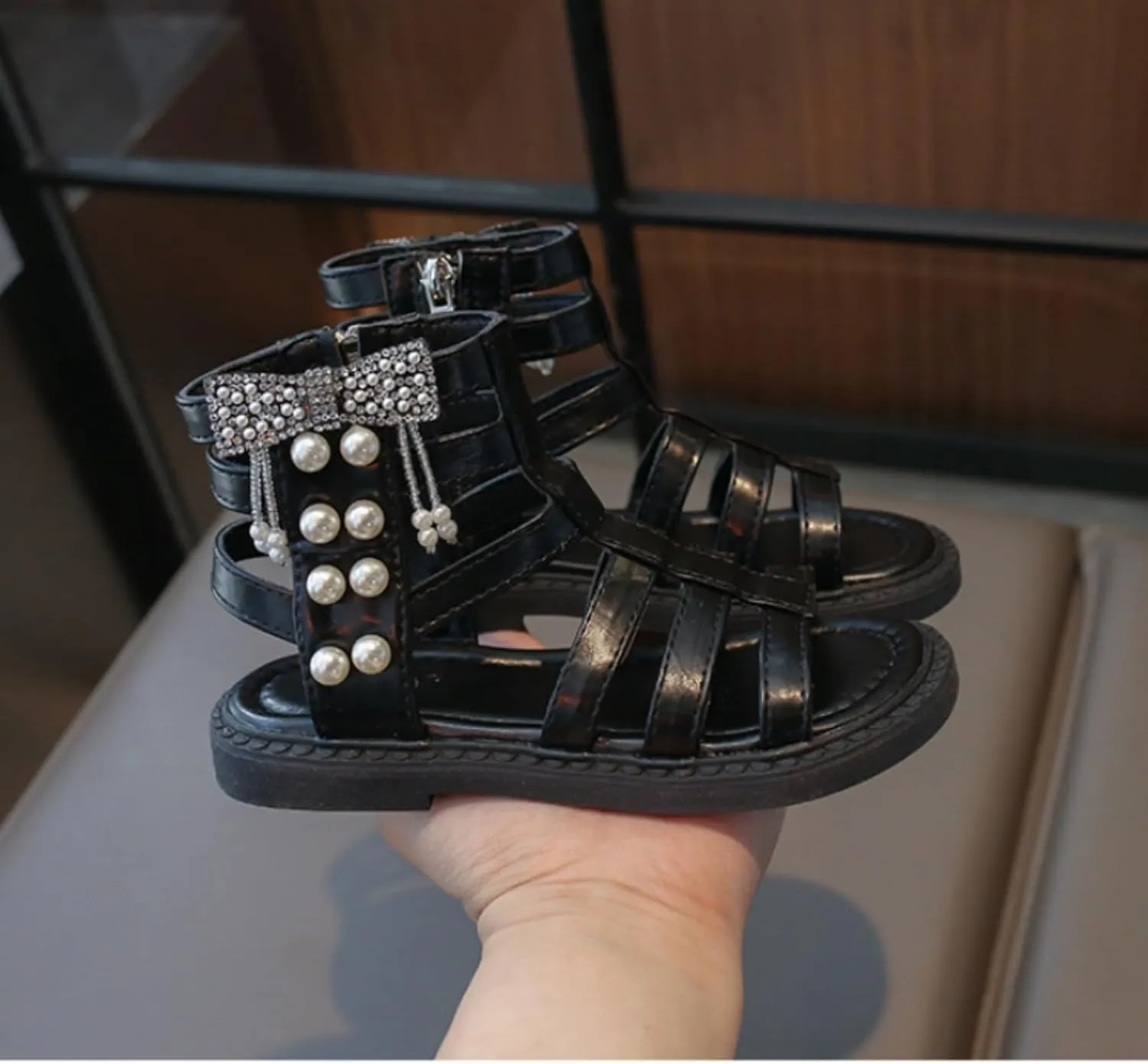 Girls Ballet Shoes Girls Summer Fashion Rome High Top Soft Bottom Sandals Toddler First Walking Shoes Sport Sandals