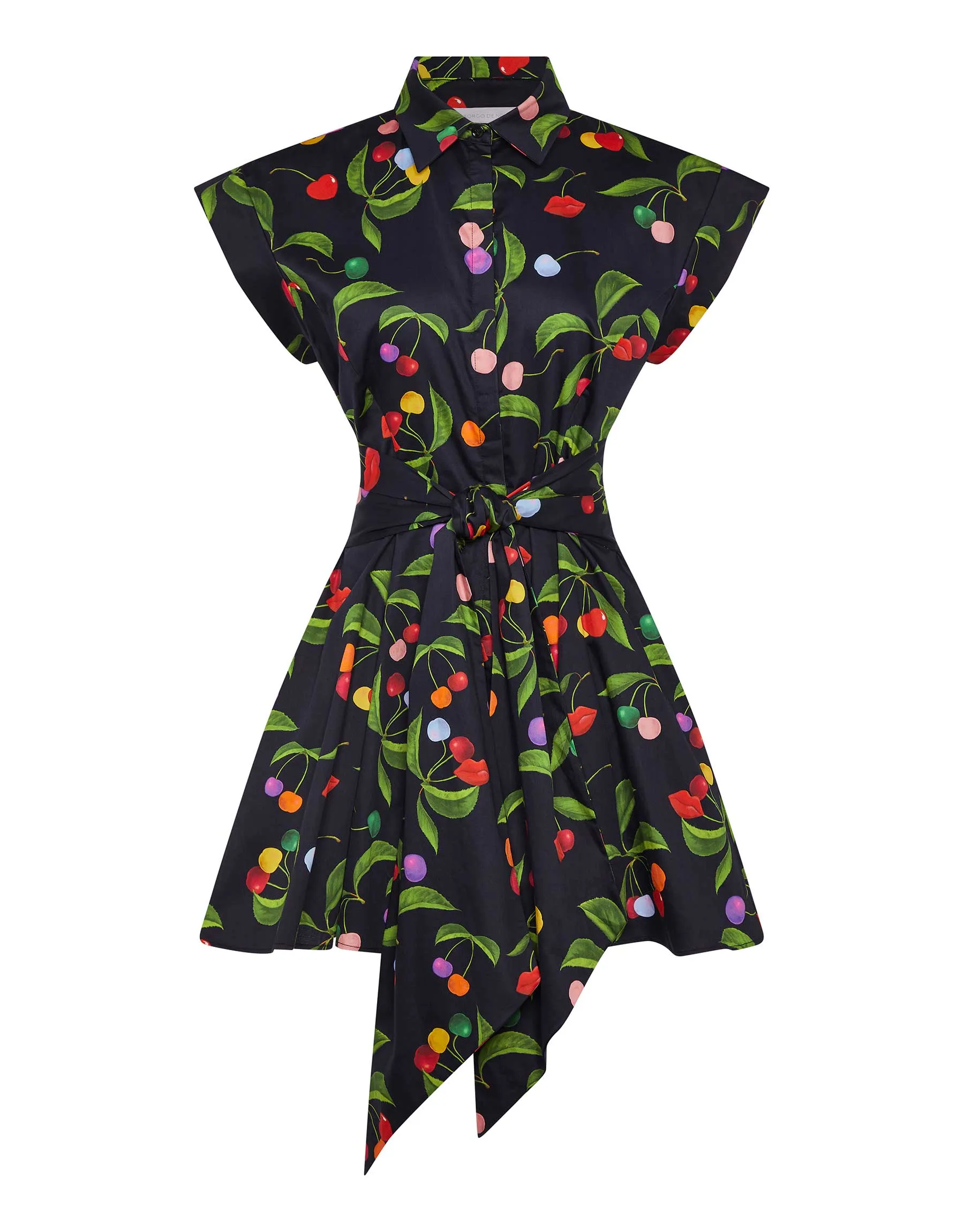 Helena Mini Dress - Cherry Black - SALE