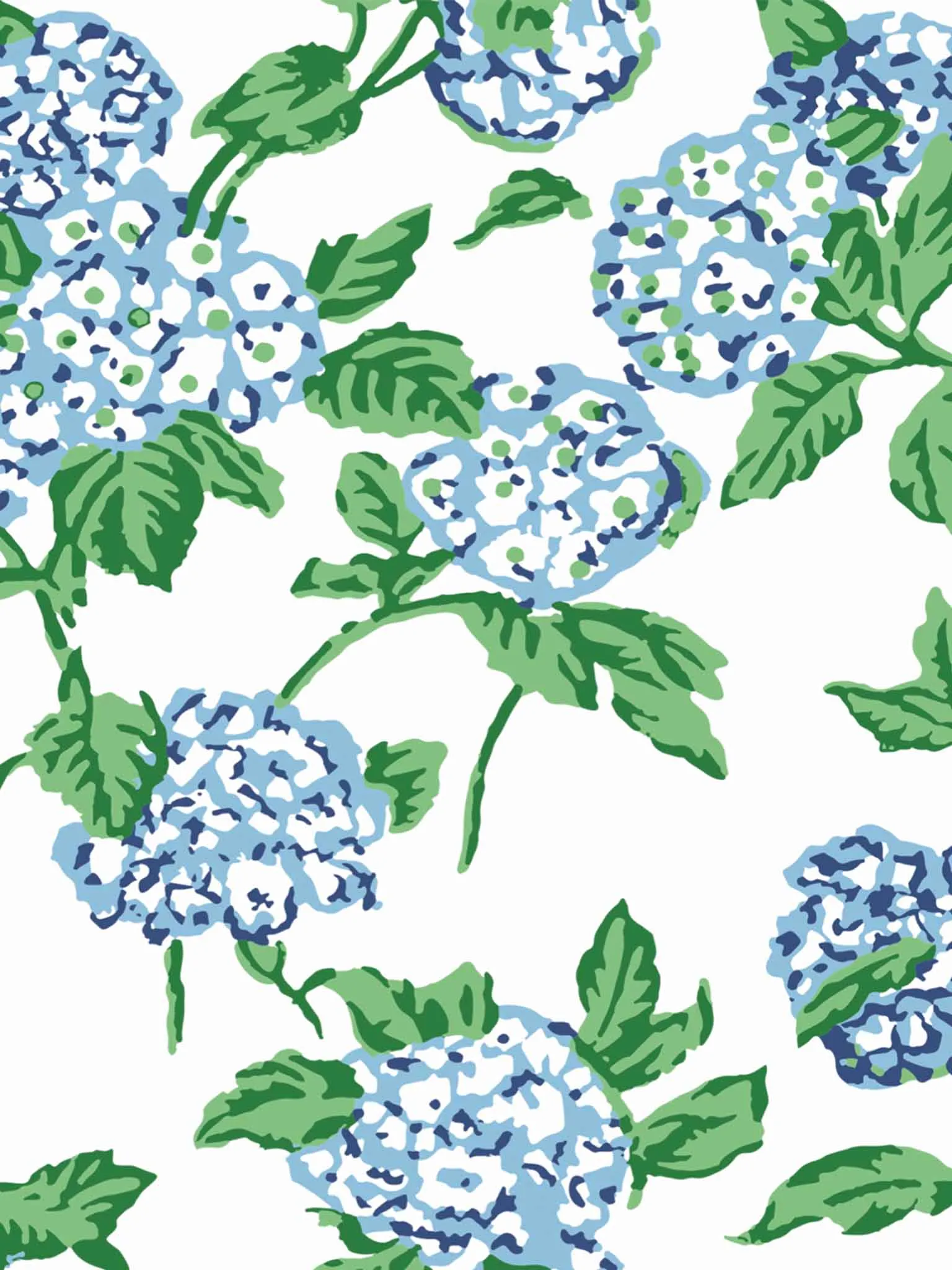Hydrangea Medium Cosmetic Pouch