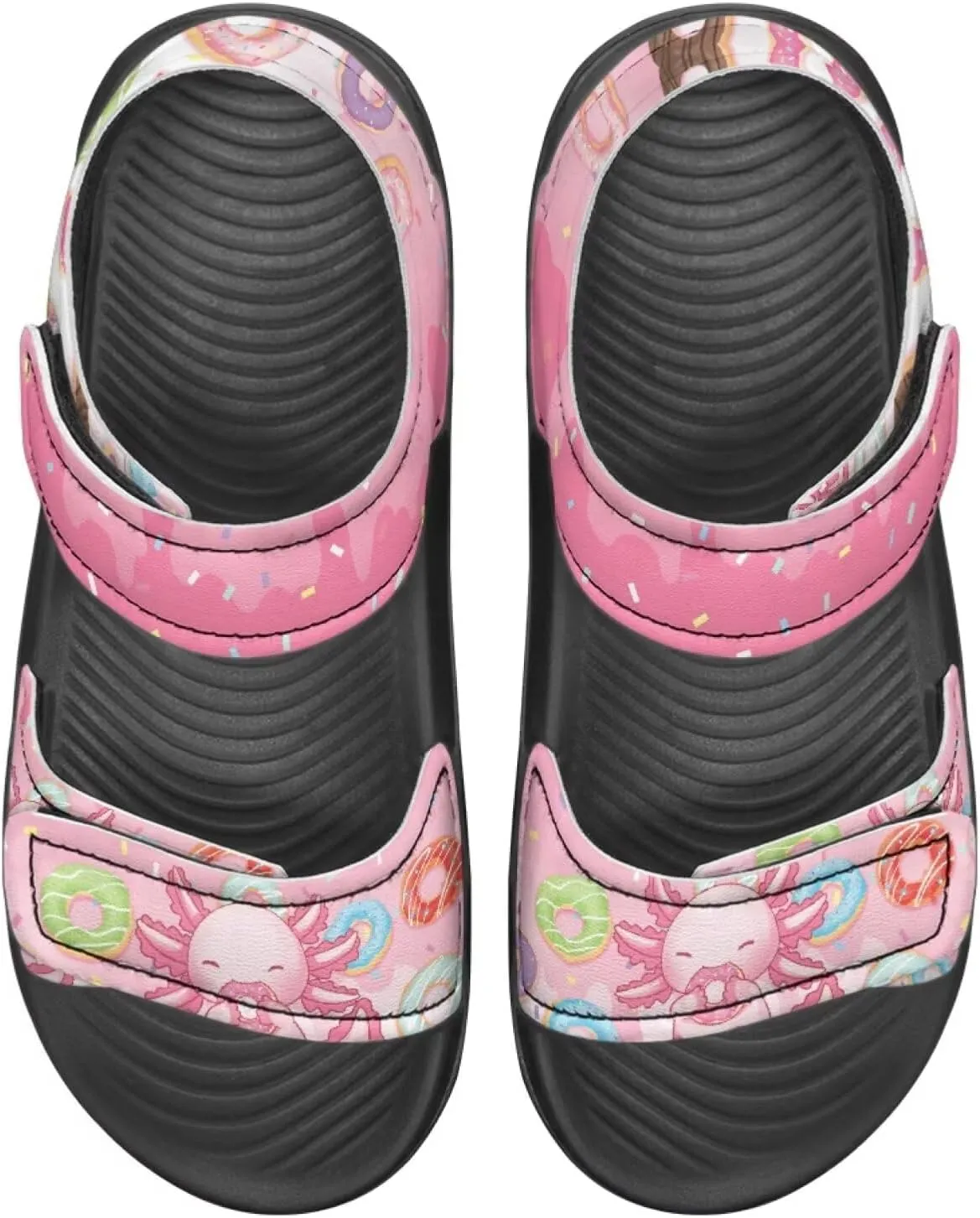 Kids Sandals Dragon Print Summer Sport Hiking Sandals Leather Beach Water Shoes for Boys Girls