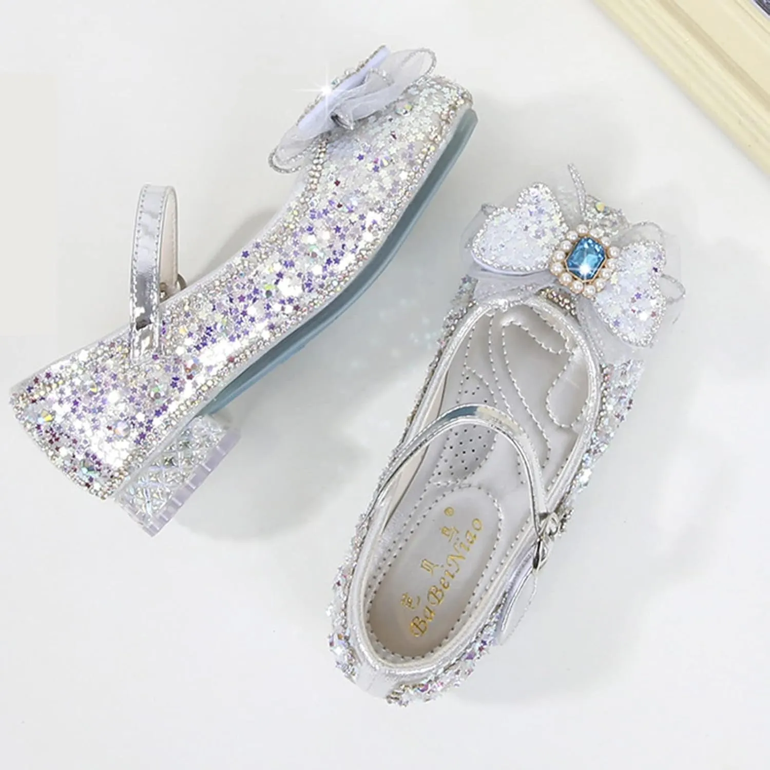 Kids Sandals Fashion Autumn Toddler And Girls Casual Shoes Thick Sole Round Toe Buckle Dress Shoes Anti Slip Rubber Sole