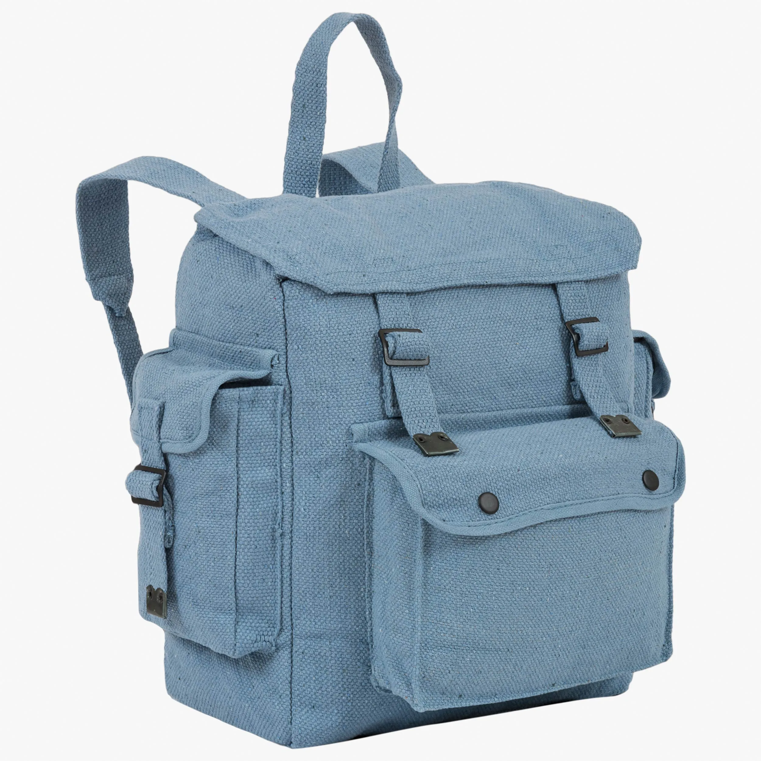 LARGE WEBBING BACKPACK WITH POCKETS