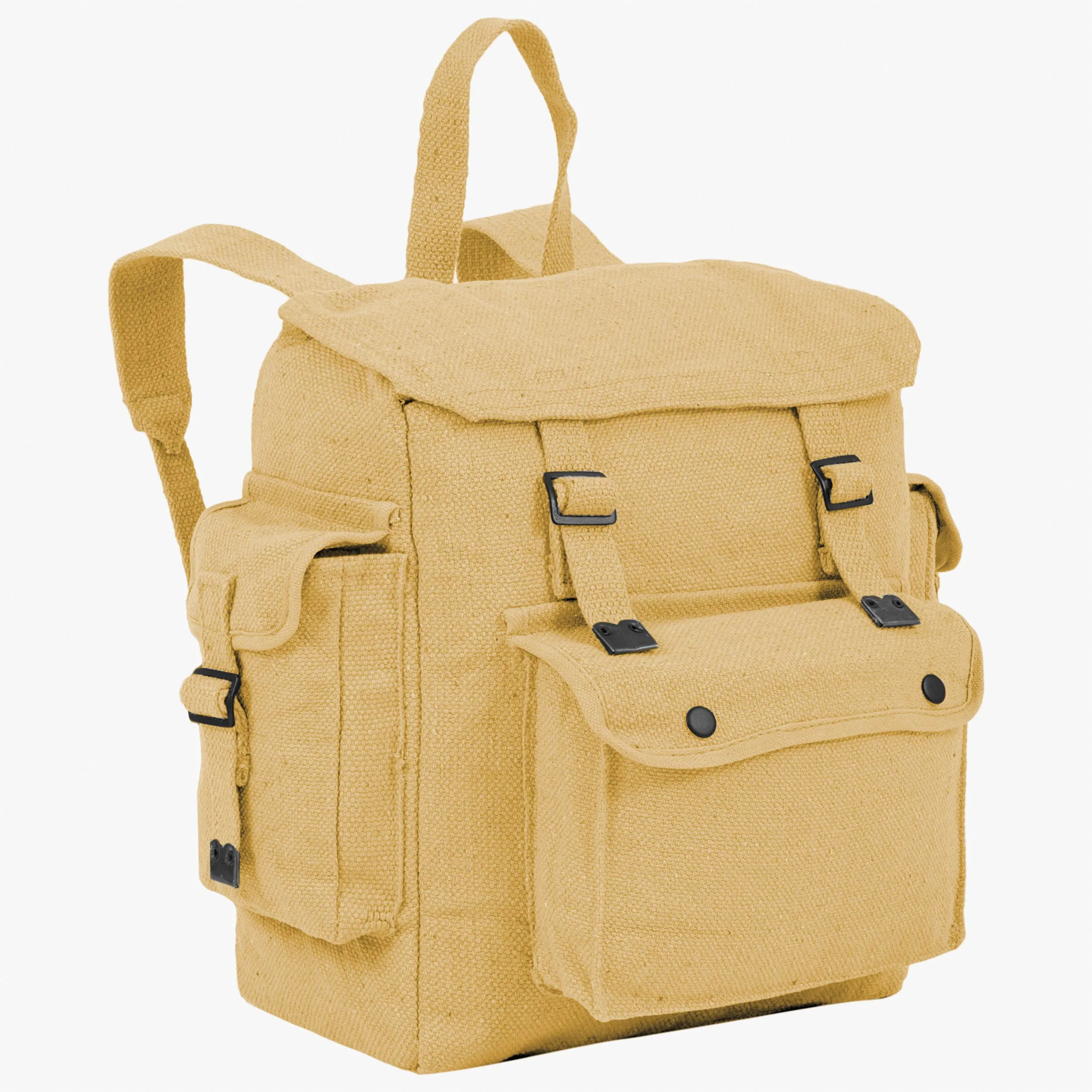 LARGE WEBBING BACKPACK WITH POCKETS