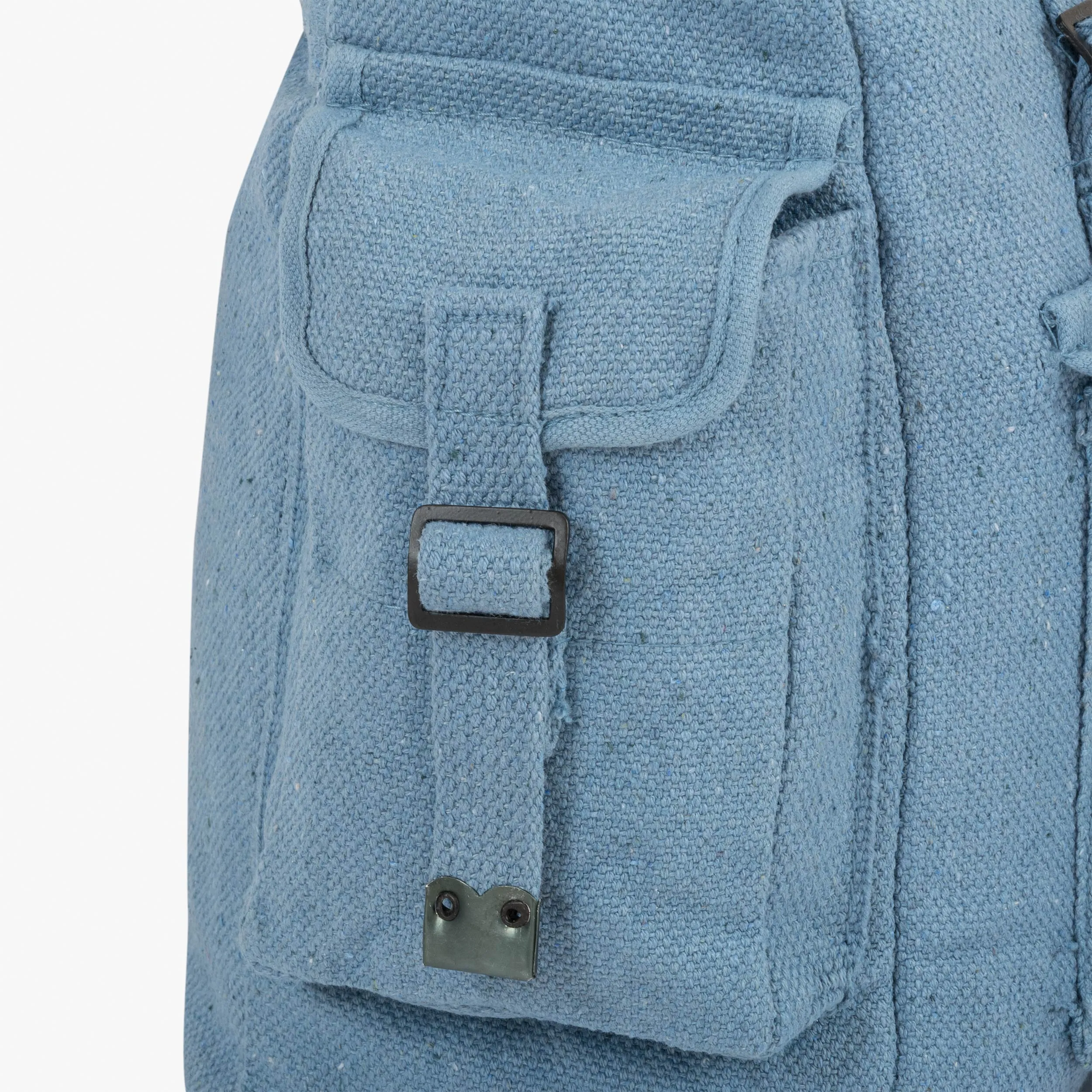 LARGE WEBBING BACKPACK WITH POCKETS