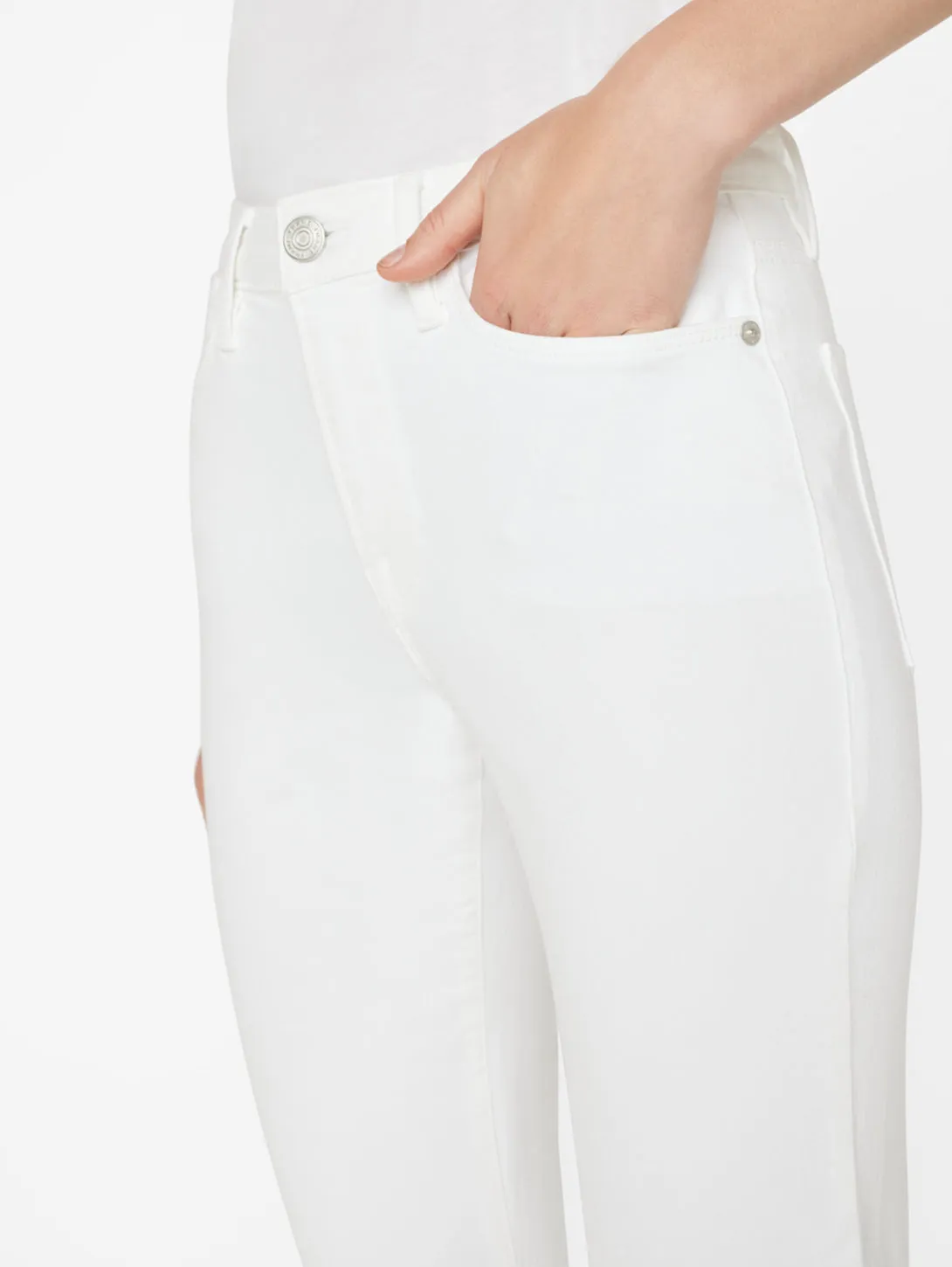 Le Easy Flare Jean - Blanc